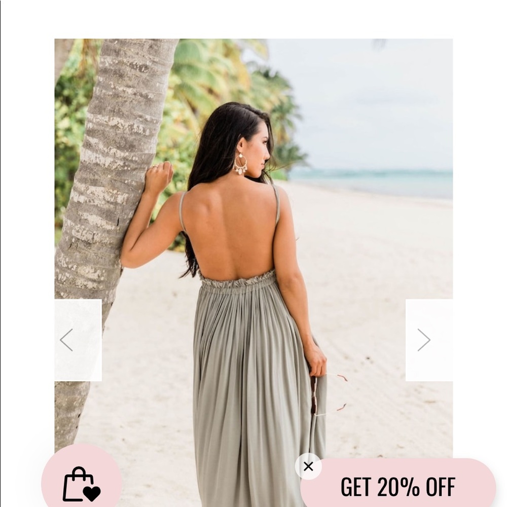 Once I’m A Lifetime Sage Maxi Dress
